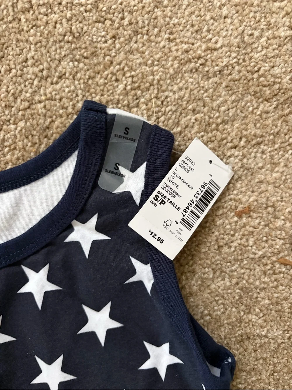 Red White and Navy Star-Spangled Tank